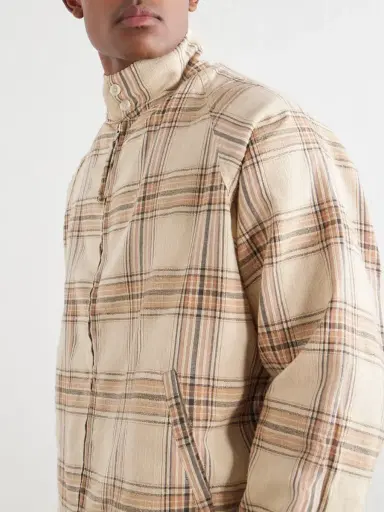 Kardo Stanley Embroidered Checked Cotton Bomber Jacket - Men | Thumbnail 5 Kardo Stanley Embroidered Checked Cotton Bomber Jacket - Men | Thumbnail 5