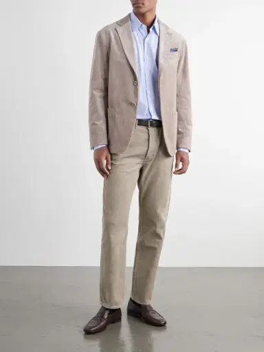 OFFICINE GÉNÉRALE Straight-Leg Cotton-Corduroy Trousers - Men | Thumbnail 2 OFFICINE GÉNÉRALE Straight-Leg Cotton-Corduroy Trousers - Men | Thumbnail 2