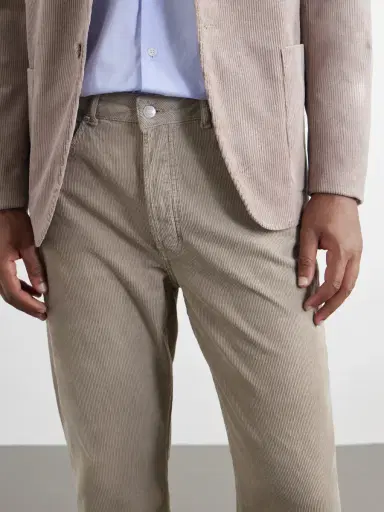 OFFICINE GÉNÉRALE Straight-Leg Cotton-Corduroy Trousers - Men | Thumbnail 5 OFFICINE GÉNÉRALE Straight-Leg Cotton-Corduroy Trousers - Men | Thumbnail 5