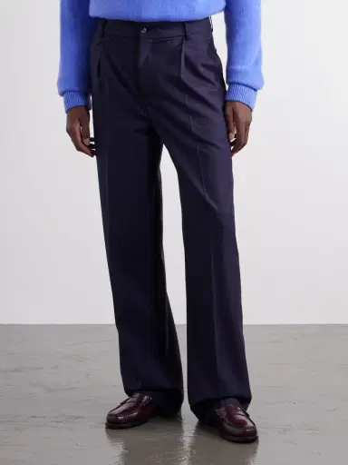 De Bonne Facture Grandad Wide-Leg Virgin Wool Trousers - Men | Thumbnail 3 De Bonne Facture Grandad Wide-Leg Virgin Wool Trousers - Men | Thumbnail 3