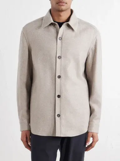 Zegna Cashmere and Silk-Blend Twill Overshirt - Men | Thumbnail 3 Zegna Cashmere and Silk-Blend Twill Overshirt - Men | Thumbnail 3