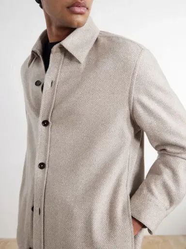 Zegna Cashmere and Silk-Blend Twill Overshirt - Men | Thumbnail 5 Zegna Cashmere and Silk-Blend Twill Overshirt - Men | Thumbnail 5