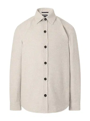 Zegna Cashmere and Silk-Blend Twill Overshirt - Men | Thumbnail 1 Zegna Cashmere and Silk-Blend Twill Overshirt - Men | Thumbnail 1
