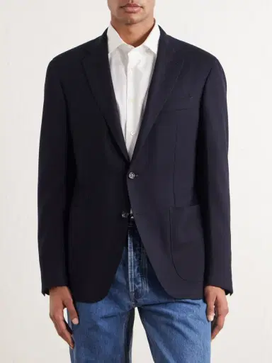 Canali Kei Wool-Blend Blazer - Men | Thumbnail 3 Canali Kei Wool-Blend Blazer - Men | Thumbnail 3
