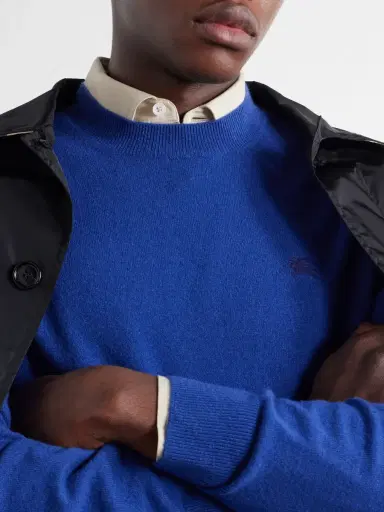 Burberry Logo-Embroidered Cashmere-Blend Sweater - Men | Thumbnail 5 Burberry Logo-Embroidered Cashmere-Blend Sweater - Men | Thumbnail 5
