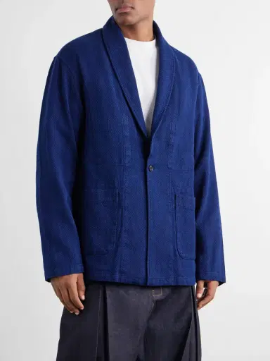 Blue Blue Japan Sashiko-Cotton Blazer - Men | Thumbnail 3 Blue Blue Japan Sashiko-Cotton Blazer - Men | Thumbnail 3