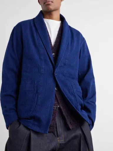 Blue Blue Japan Sashiko-Cotton Blazer - Men | Thumbnail 5 Blue Blue Japan Sashiko-Cotton Blazer - Men | Thumbnail 5