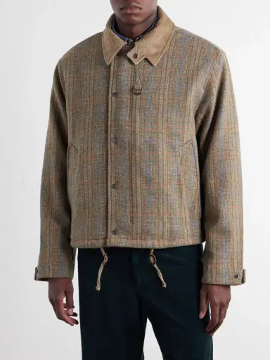 FrizmWORKS Corduroy-Trimmed Checked Wool Jacket - Men | Thumbnail 3 FrizmWORKS Corduroy-Trimmed Checked Wool Jacket - Men | Thumbnail 3