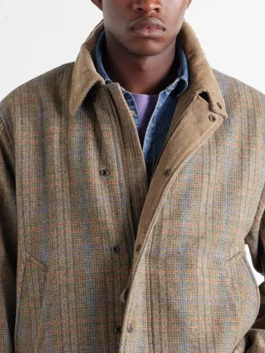 FrizmWORKS Corduroy-Trimmed Checked Wool Jacket - Men | Thumbnail 6 FrizmWORKS Corduroy-Trimmed Checked Wool Jacket - Men | Thumbnail 6