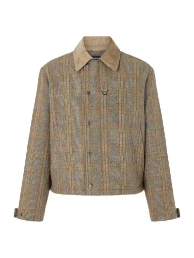 FrizmWORKS Corduroy-Trimmed Checked Wool Jacket - Men | Thumbnail 1 FrizmWORKS Corduroy-Trimmed Checked Wool Jacket - Men | Thumbnail 1