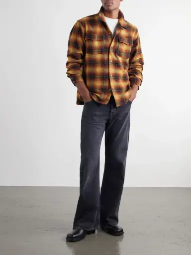 RRL Jesse Checked Wool-Blend Flannel Shirt - Men | Thumbnail 2 RRL Jesse Checked Wool-Blend Flannel Shirt - Men | Thumbnail 2