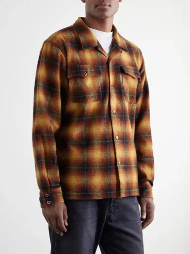 RRL Jesse Checked Wool-Blend Flannel Shirt - Men | Thumbnail 3 RRL Jesse Checked Wool-Blend Flannel Shirt - Men | Thumbnail 3