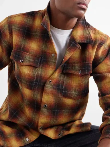 RRL Jesse Checked Wool-Blend Flannel Shirt - Men | Thumbnail 5 RRL Jesse Checked Wool-Blend Flannel Shirt - Men | Thumbnail 5