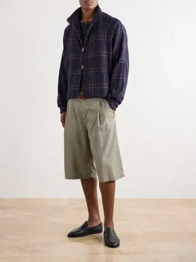 Kardo Stanley Embroidered Checked Cotton Bomber Jacket - Men | Thumbnail 2 Kardo Stanley Embroidered Checked Cotton Bomber Jacket - Men | Thumbnail 2