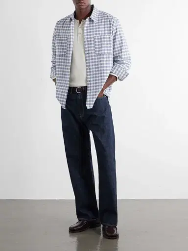 A.P.C. Malcom Checked Organic Cotton Shirt - Men | Thumbnail 2 A.P.C. Malcom Checked Organic Cotton Shirt - Men | Thumbnail 2