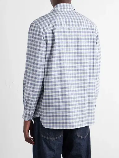 A.P.C. Malcom Checked Organic Cotton Shirt - Men | Thumbnail 4 A.P.C. Malcom Checked Organic Cotton Shirt - Men | Thumbnail 4