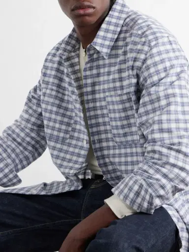 A.P.C. Malcom Checked Organic Cotton Shirt - Men | Thumbnail 5 A.P.C. Malcom Checked Organic Cotton Shirt - Men | Thumbnail 5