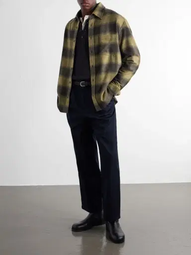A.P.C. Malaury Checked Wool-Blend Flannel Shirt - Men | Thumbnail 2 A.P.C. Malaury Checked Wool-Blend Flannel Shirt - Men | Thumbnail 2