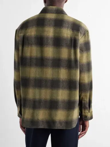 A.P.C. Malaury Checked Wool-Blend Flannel Shirt - Men | Thumbnail 4 A.P.C. Malaury Checked Wool-Blend Flannel Shirt - Men | Thumbnail 4