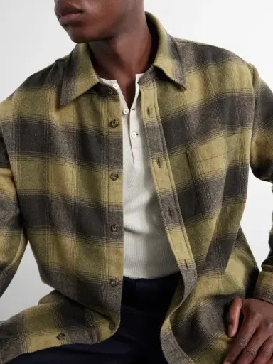 A.P.C. Malaury Checked Wool-Blend Flannel Shirt - Men | Thumbnail 5 A.P.C. Malaury Checked Wool-Blend Flannel Shirt - Men | Thumbnail 5