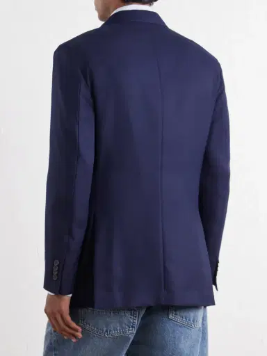 Drake's Virgin Wool Canvas Blazer - Men | Thumbnail 4 Drake's Virgin Wool Canvas Blazer - Men | Thumbnail 4