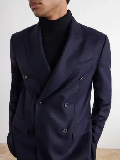 Gabriela Hearst Angelo Double-Breasted Wool and Cashmere-Blend Flannel Suit Jacket - Men | Thumbnail 5 Gabriela Hearst Angelo Double-Breasted Wool and Cashmere-Blend Flannel Suit Jacket - Men | Thumbnail 5