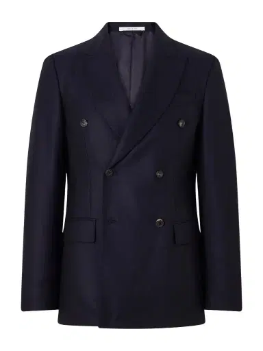 Gabriela Hearst Angelo Double-Breasted Wool and Cashmere-Blend Flannel Suit Jacket - Men | Thumbnail 1 Gabriela Hearst Angelo Double-Breasted Wool and Cashmere-Blend Flannel Suit Jacket - Men | Thumbnail 1