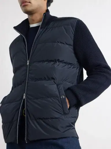 HERNO Waffle-Knit Wool-Trimmed Quilted Shell Down Jacket - Men | Thumbnail 5 HERNO Waffle-Knit Wool-Trimmed Quilted Shell Down Jacket - Men | Thumbnail 5