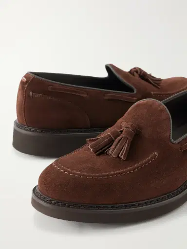 Canali Tasseled Nubuck Loafers - Men | Thumbnail 5 Canali Tasseled Nubuck Loafers - Men | Thumbnail 5