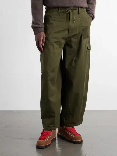FrizmWORKS Wide-Leg Cotton-Twill Drawstring Cargo Trousers - Men | Thumbnail 3 FrizmWORKS Wide-Leg Cotton-Twill Drawstring Cargo Trousers - Men | Thumbnail 3