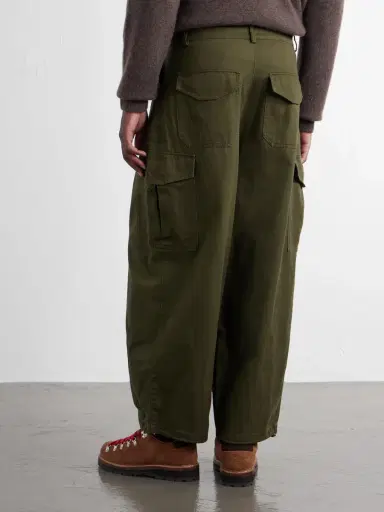 FrizmWORKS Wide-Leg Cotton-Twill Drawstring Cargo Trousers - Men | Thumbnail 4 FrizmWORKS Wide-Leg Cotton-Twill Drawstring Cargo Trousers - Men | Thumbnail 4