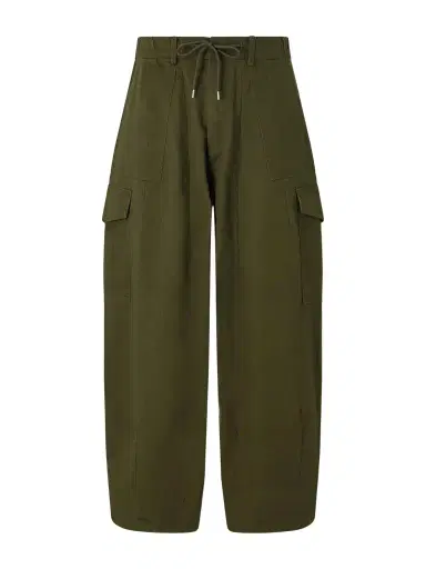 FrizmWORKS Wide-Leg Cotton-Twill Drawstring Cargo Trousers - Men | Thumbnail 1 FrizmWORKS Wide-Leg Cotton-Twill Drawstring Cargo Trousers - Men | Thumbnail 1