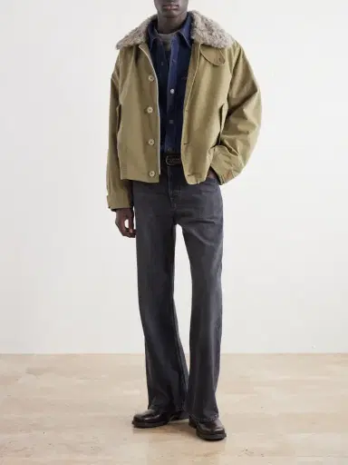 Our Legacy Aerial Wool and Linen-Blend Trimmed Cotton-Canvas Jacket - Men | Thumbnail 2 Our Legacy Aerial Wool and Linen-Blend Trimmed Cotton-Canvas Jacket - Men | Thumbnail 2