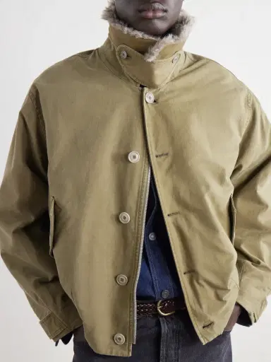 Our Legacy Aerial Wool and Linen-Blend Trimmed Cotton-Canvas Jacket - Men | Thumbnail 5 Our Legacy Aerial Wool and Linen-Blend Trimmed Cotton-Canvas Jacket - Men | Thumbnail 5