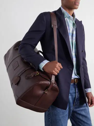 Polo Ralph Lauren Leather Weekend Bag - Men | Thumbnail 3 Polo Ralph Lauren Leather Weekend Bag - Men | Thumbnail 3