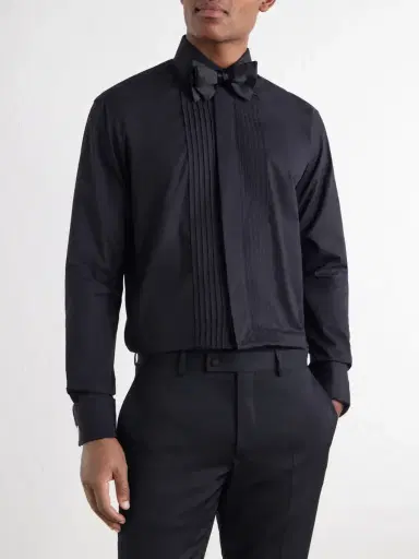 Favourbrook Cutaway-Collar Pintucked Cotton-Poplin Tuxedo Shirt - Men | Thumbnail 3 Favourbrook Cutaway-Collar Pintucked Cotton-Poplin Tuxedo Shirt - Men | Thumbnail 3