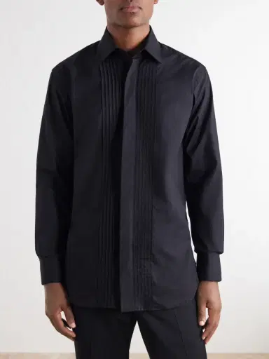 Favourbrook Cutaway-Collar Pintucked Cotton-Poplin Tuxedo Shirt - Men | Thumbnail 5 Favourbrook Cutaway-Collar Pintucked Cotton-Poplin Tuxedo Shirt - Men | Thumbnail 5