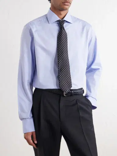 Canali Impeccabile Cutaway-Collar Cotton-Poplin Shirt - Men | Thumbnail 3 Canali Impeccabile Cutaway-Collar Cotton-Poplin Shirt - Men | Thumbnail 3