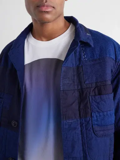 Blue Blue Japan Printed Cotton-Jersey T-Shirt - Men | Thumbnail 5 Blue Blue Japan Printed Cotton-Jersey T-Shirt - Men | Thumbnail 5
