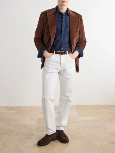 Canali Denim Shirt - Men | Thumbnail 2 Canali Denim Shirt - Men | Thumbnail 2