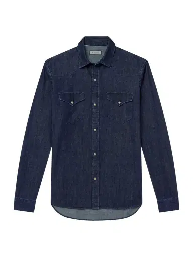 Canali Denim Shirt - Men | Thumbnail 1 Canali Denim Shirt - Men | Thumbnail 1