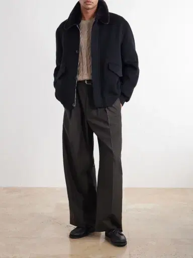 Gabriela Hearst James Shearling-Trimmed Cashmere Bomber Jacket - Men | Thumbnail 2 Gabriela Hearst James Shearling-Trimmed Cashmere Bomber Jacket - Men | Thumbnail 2