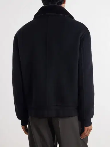 Gabriela Hearst James Shearling-Trimmed Cashmere Bomber Jacket - Men | Thumbnail 4 Gabriela Hearst James Shearling-Trimmed Cashmere Bomber Jacket - Men | Thumbnail 4