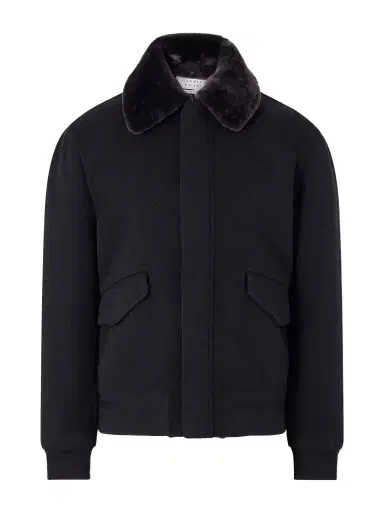 Gabriela Hearst James Shearling-Trimmed Cashmere Bomber Jacket - Men | Thumbnail 1 Gabriela Hearst James Shearling-Trimmed Cashmere Bomber Jacket - Men | Thumbnail 1