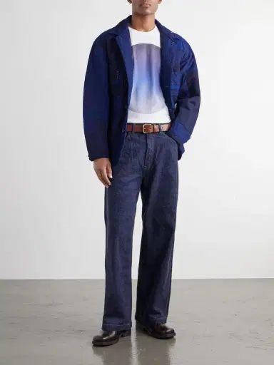 Blue Blue Japan Wide-Leg Jeans - Men | Thumbnail 2 Blue Blue Japan Wide-Leg Jeans - Men | Thumbnail 2