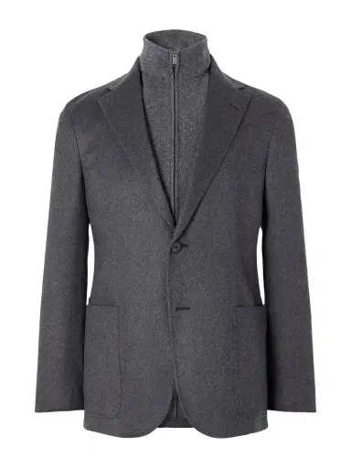 Zegna Oasi Cashmere Zip-Up Blazer - Men | Thumbnail 1 Zegna Oasi Cashmere Zip-Up Blazer - Men | Thumbnail 1