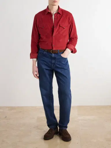 Canali Cotton-Corduroy Shirt - Men | Thumbnail 2 Canali Cotton-Corduroy Shirt - Men | Thumbnail 2