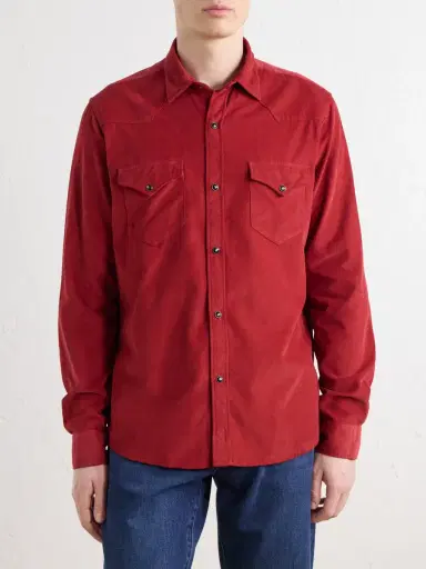Canali Cotton-Corduroy Shirt - Men | Thumbnail 3 Canali Cotton-Corduroy Shirt - Men | Thumbnail 3