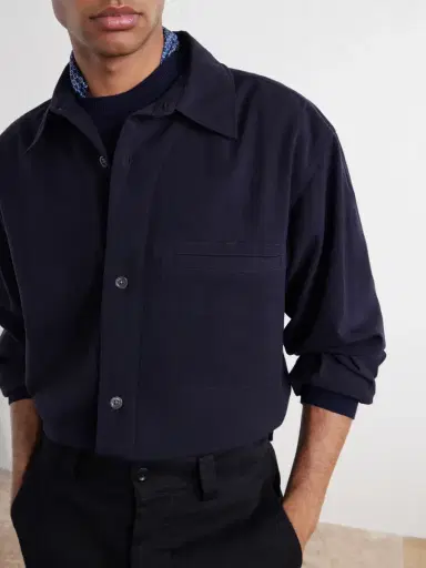 Margaret Howell Brushed Wool-Twill Shirt - Men | Thumbnail 5 Margaret Howell Brushed Wool-Twill Shirt - Men | Thumbnail 5