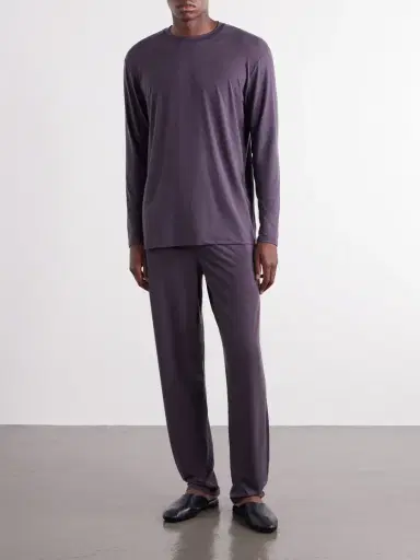 Zimmerli Mélange Modal-Blend Jersey Pyjama Set - Men | Thumbnail 2 Zimmerli Mélange Modal-Blend Jersey Pyjama Set - Men | Thumbnail 2
